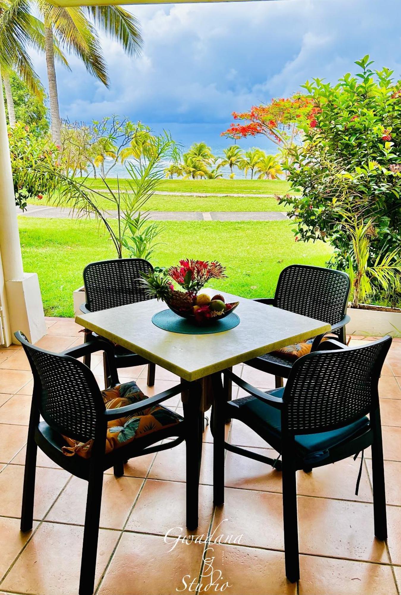 Acces Direct Plage, Vue Mer D'Exception, Les Gwada Studios, Village Vacances Sainte-Anne  Buitenkant foto