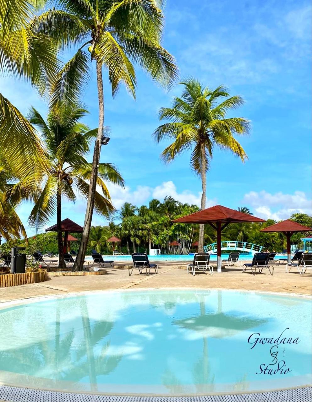 Acces Direct Plage, Vue Mer D'Exception, Les Gwada Studios, Village Vacances Sainte-Anne  Buitenkant foto